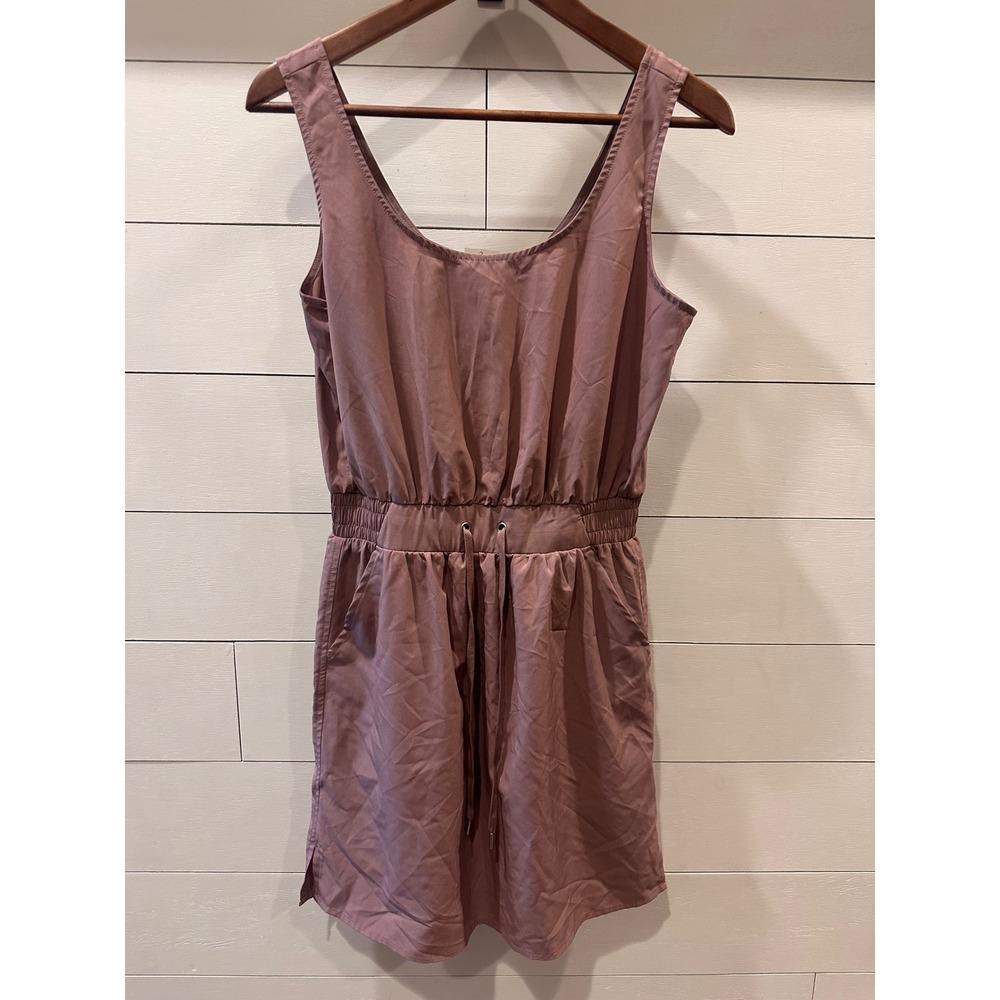 CALIA by Carrie Underwood Womens Sleeveless Romper Mauve Plum Elastic Waist S